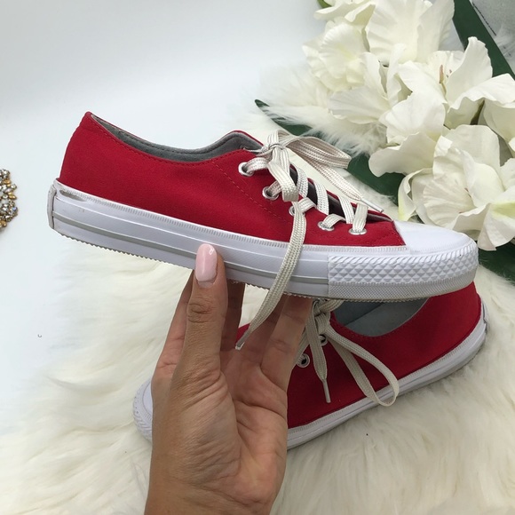 Red Converse all Stars 5 - Picture 4 of 8